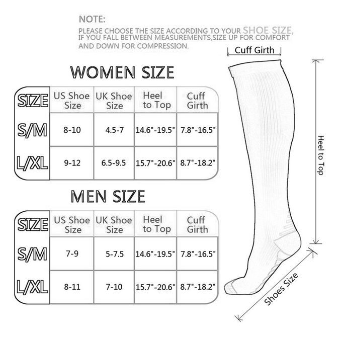 Ompression So Ks Sports Running Women Marathons Over Knee Sto Kings-bla K-S/M