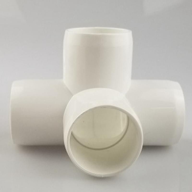 4Way 1/2 in Tee PVC Fitting Elbow - Build Heavy Duty PVC