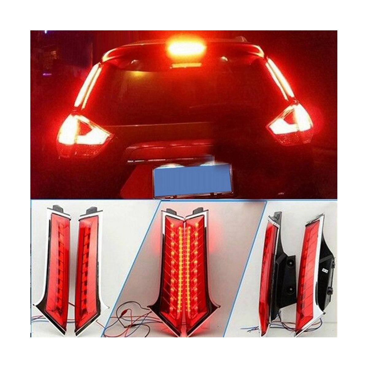 Rear Window Column Light Brake Light Rear Tail Light Without Steering Function Car for Nissan Kizashi Rogue 2014-2019