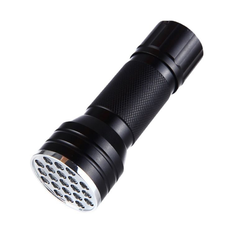 21LED UV Violet Light Flashlight Nail Lamp UV Fluorescent