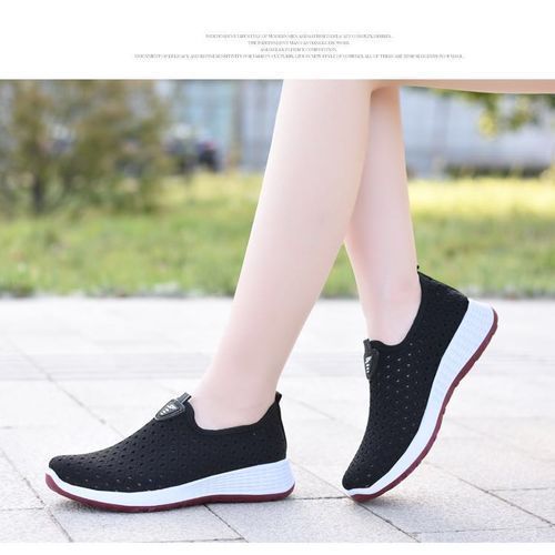 Big Size Men Leather Casual Loafers Driving Shoes-black