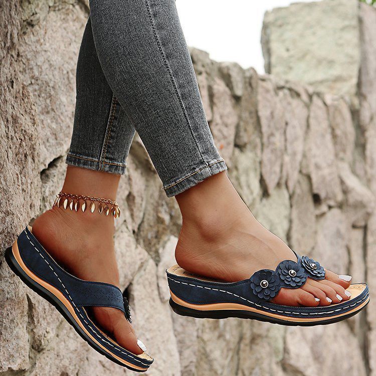 Casual Wedge Sandals For Women Flip Flops