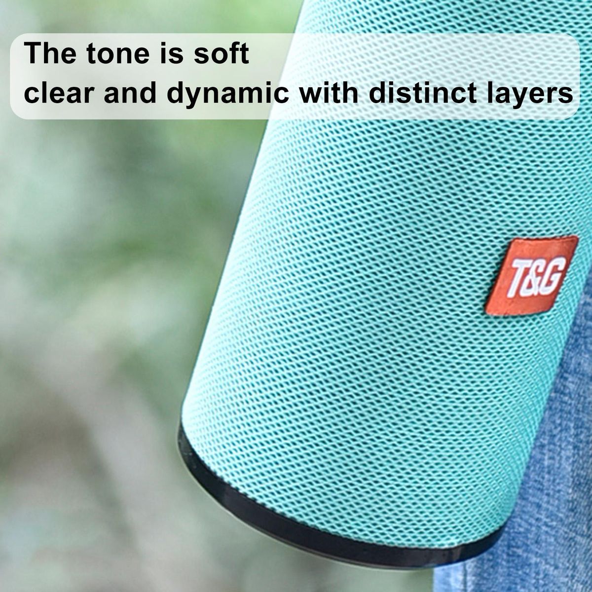 TG113 Outdoor Portable Column Wireless-Black
