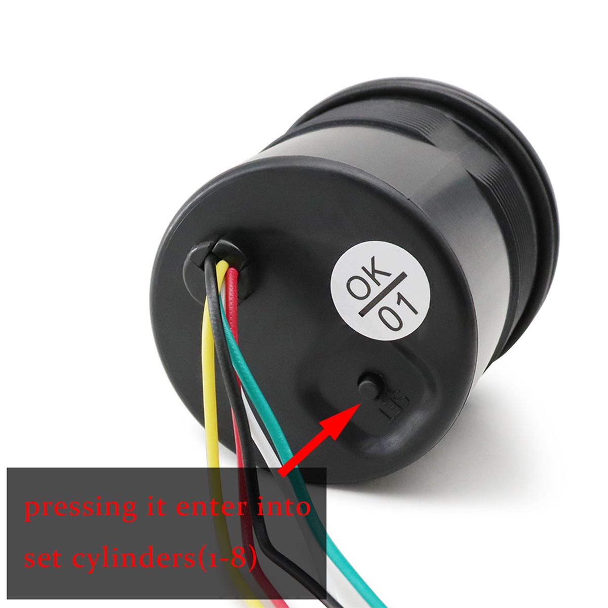 Tachometer Tach Gauge With Black Holder Cup For Auto Car 2''