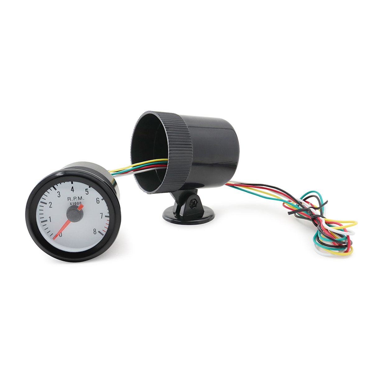 Tachometer Tach Gauge With Black Holder Cup For Auto Car 2''