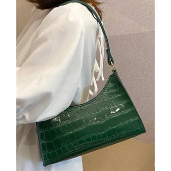 Patent Leather Bag - Green
