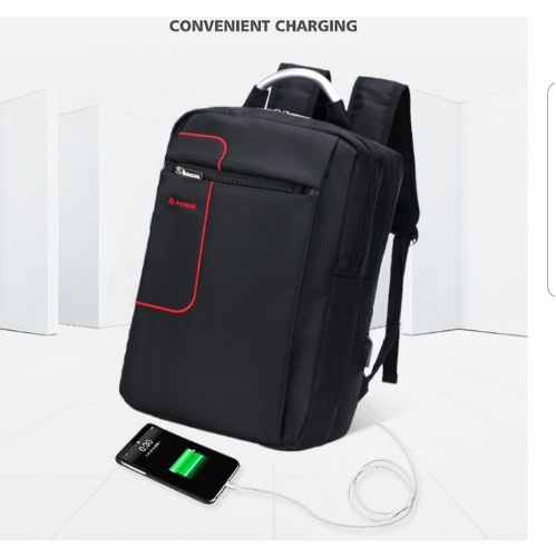 Waterproof Business Laptop Backpack- Black
