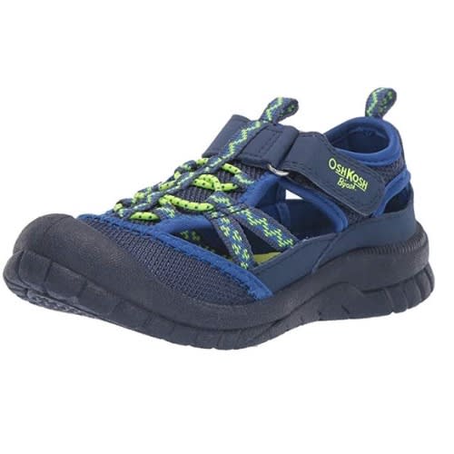 B'gosh Toddler Boys Athletic Bumptoe Sandal Shoe -navy Blue