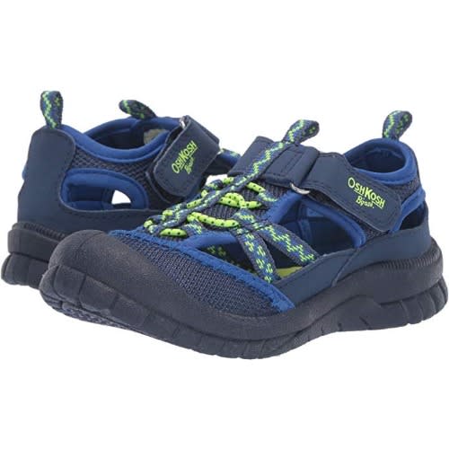 B'gosh Toddler Boys Athletic Bumptoe Sandal Shoe -navy Blue