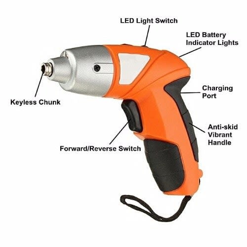 Tuoye Rechargeable Cordless Screwdriver Set - 4pieces