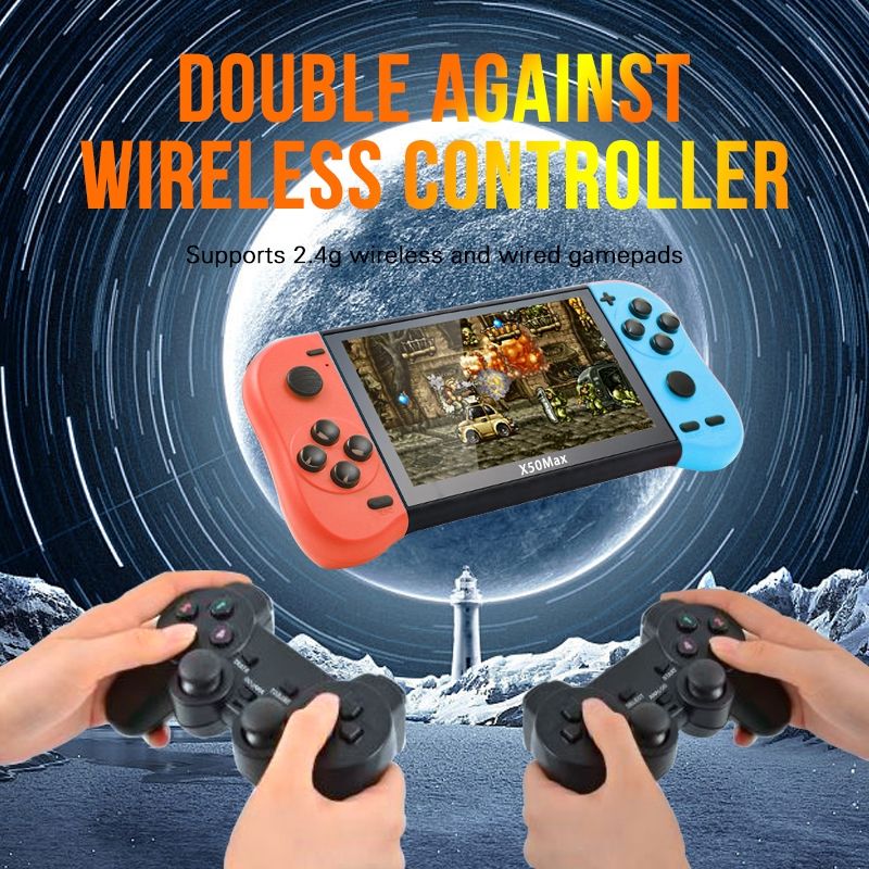X50 Max 5.1 Inch Handheld Game Console For Doubles