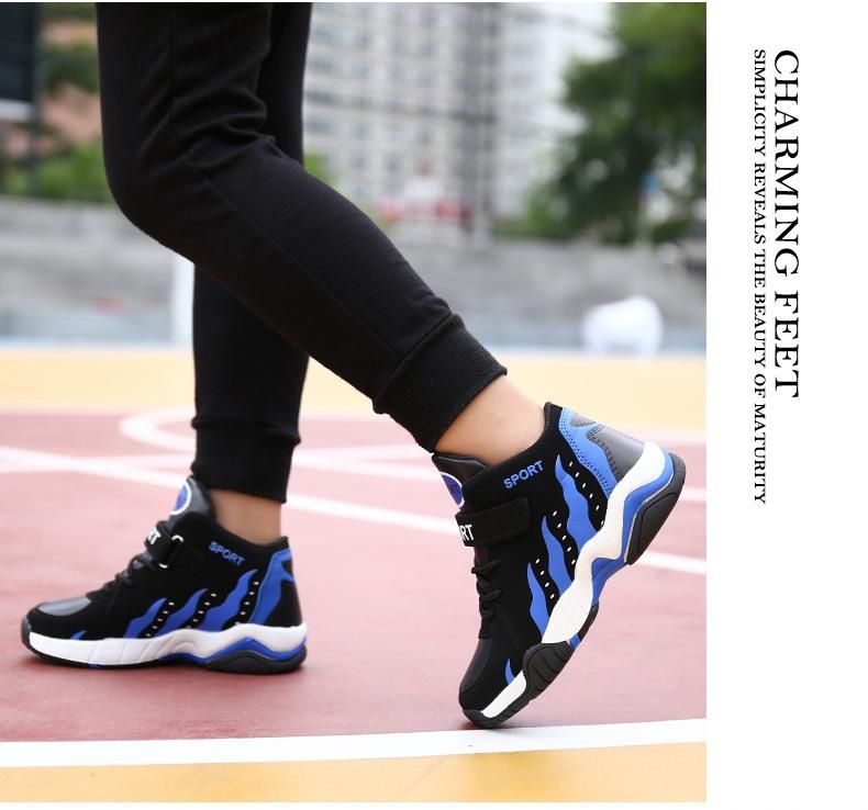 Boys Basketball Shoes Sports Basketball Shoes Blue