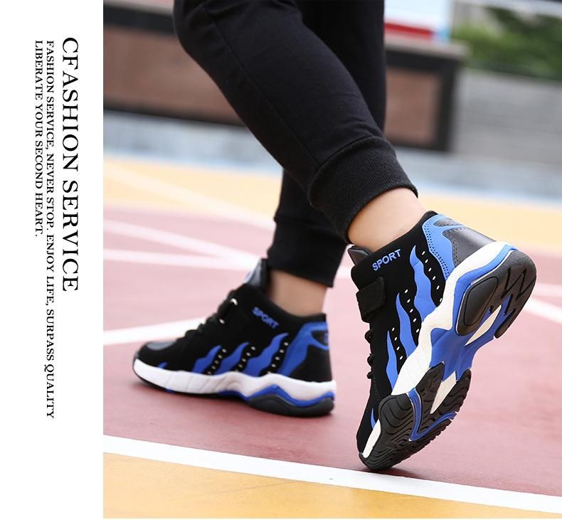 Boys Basketball Shoes Sports Basketball Shoes Blue
