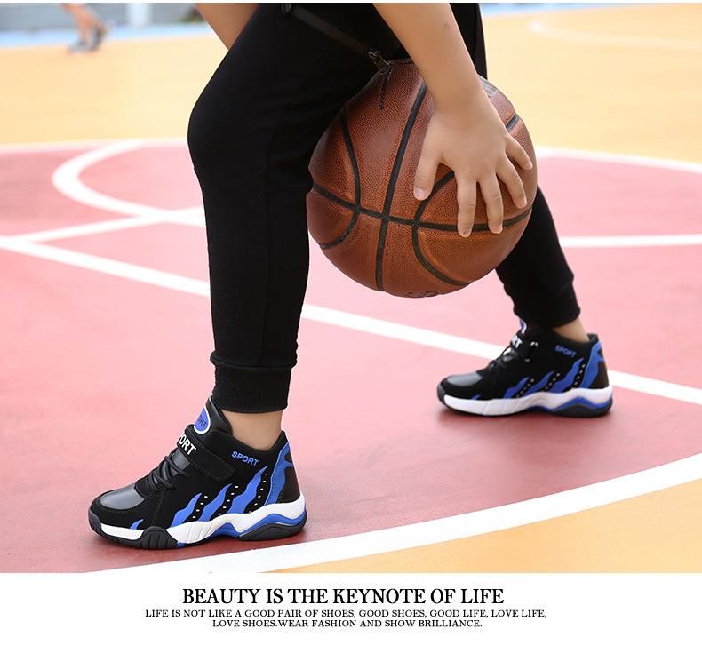 Boys Basketball Shoes Sports Basketball Shoes Blue