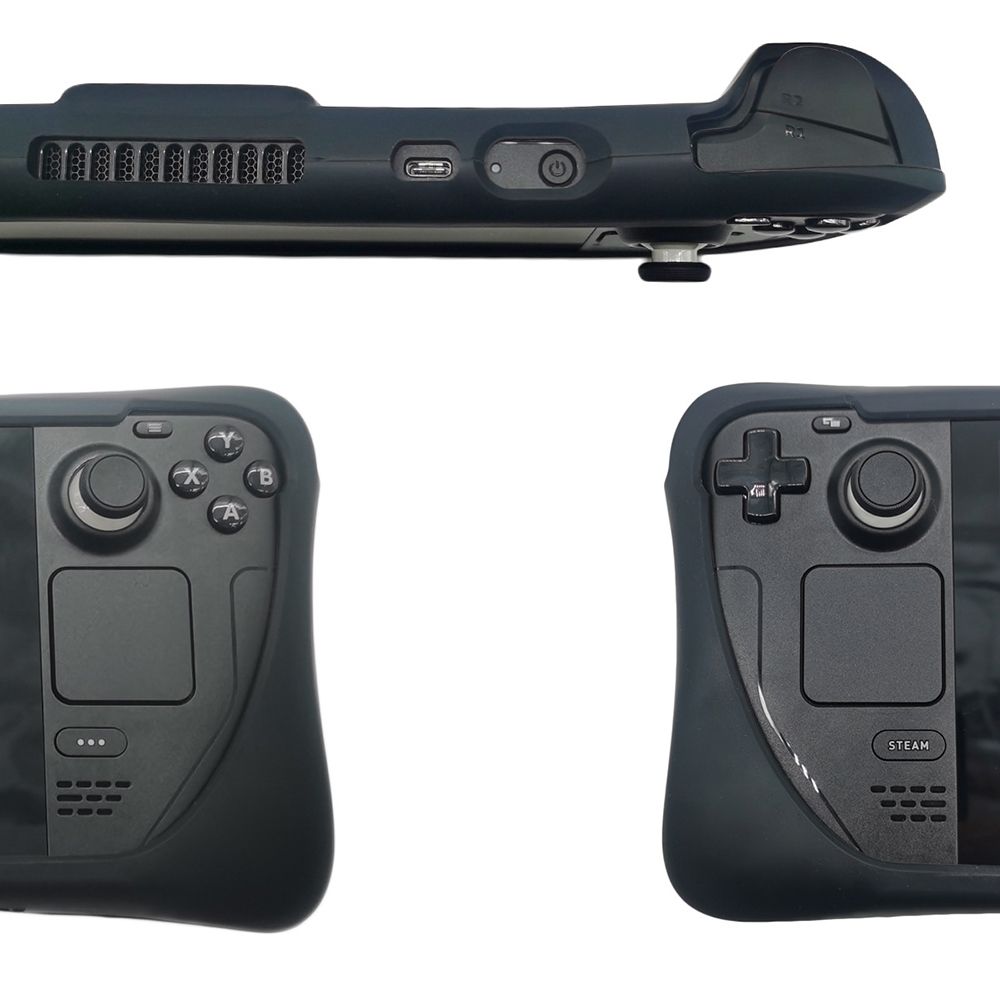 Silicone Protective Case Set For Steam Deck With Holder