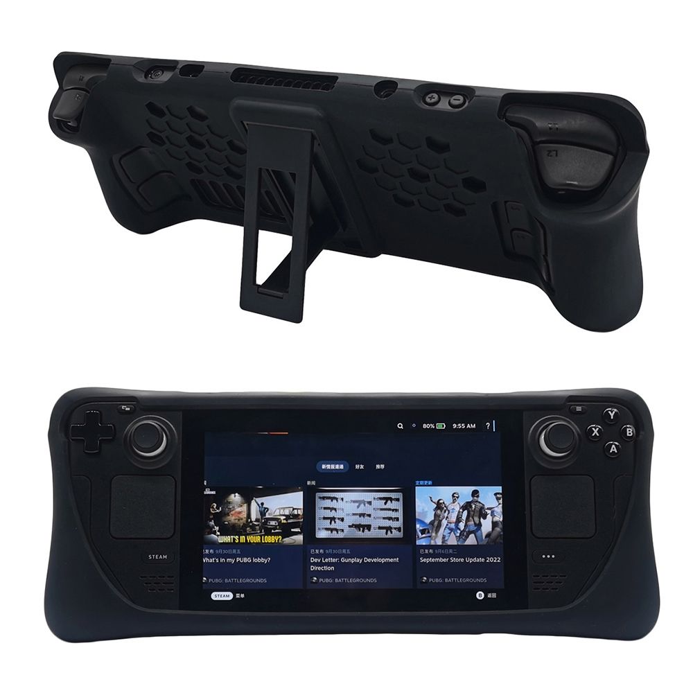 Silicone Protective Case Set For Steam Deck With Holder
