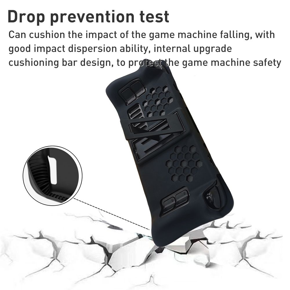 Silicone Protective Case Set For Steam Deck With Holder