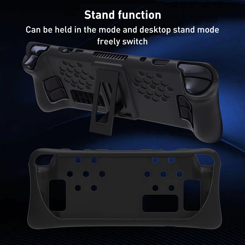 Silicone Protective Case Set For Steam Deck With Holder