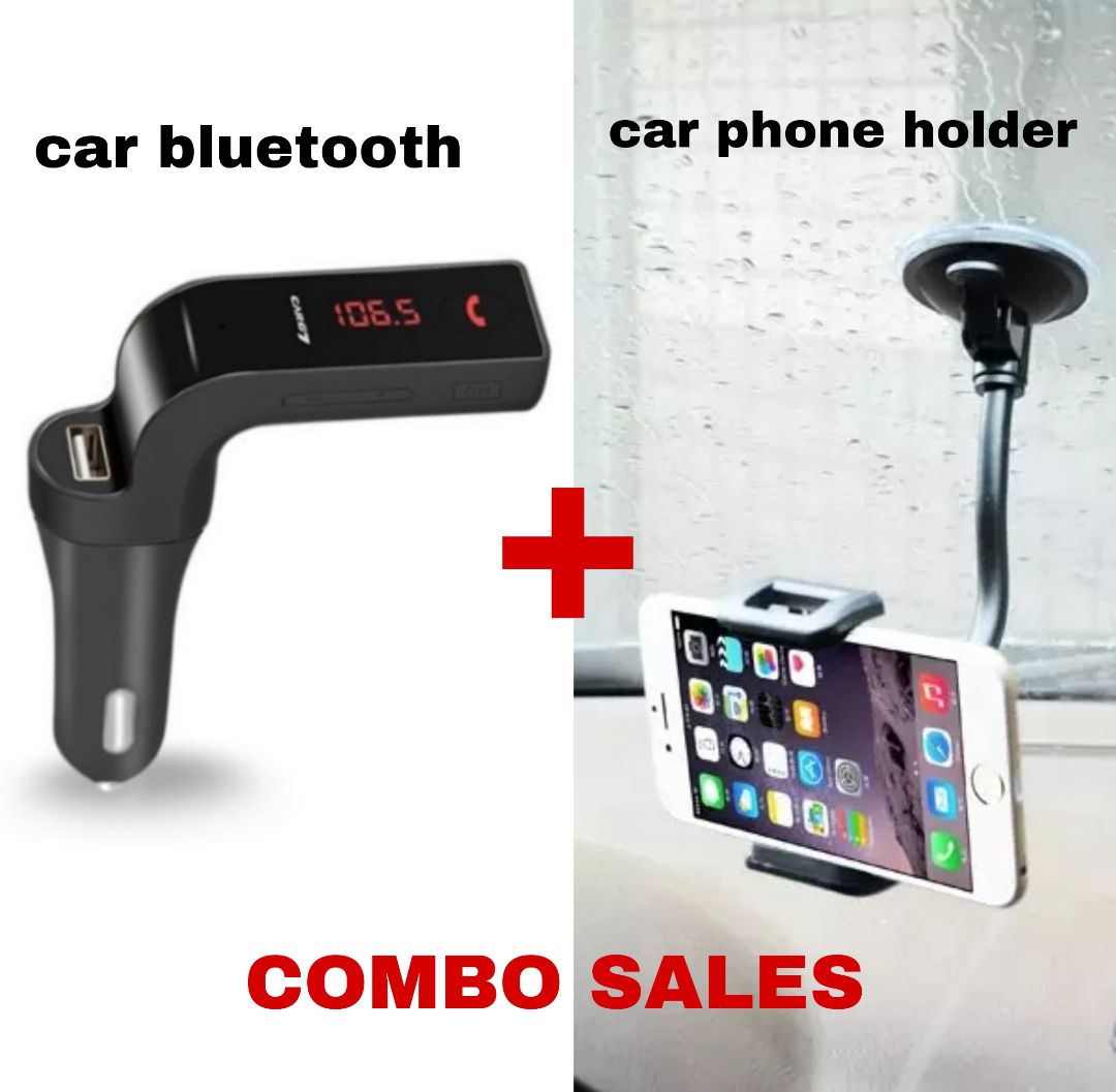 Car Bluetooth  Mp3/ FM Music Player + Car Phone Holder Anti-gravity Stand