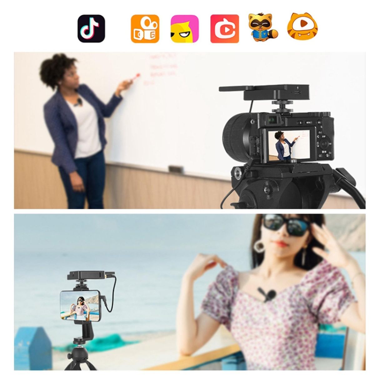 PULUZ Dual-Channel Wireless Microphone