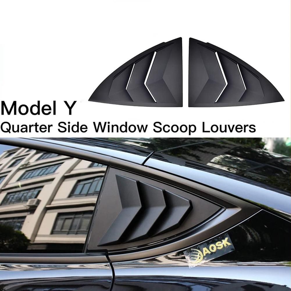 For Tesla Model Y 2020 2021 Rear Side Air Vent Scoop Shades