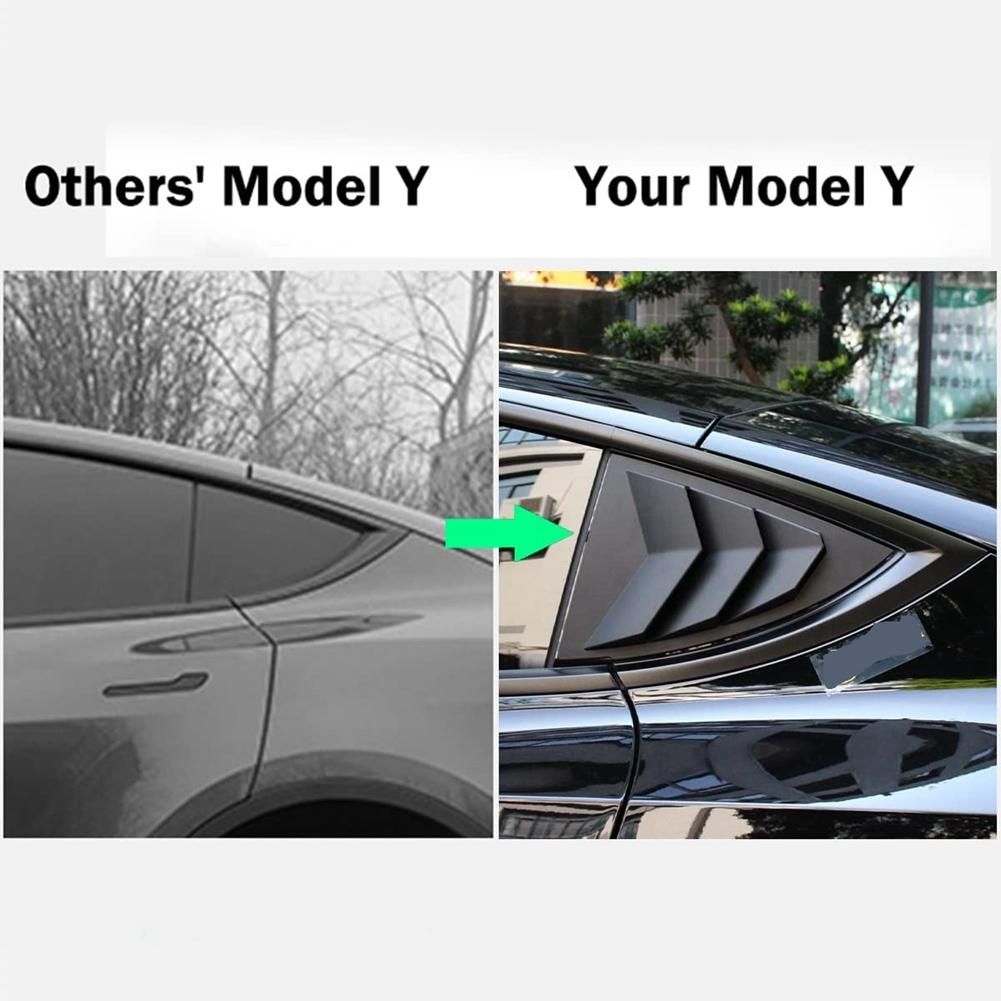 For Tesla Model Y 2020 2021 Rear Side Air Vent Scoop Shades