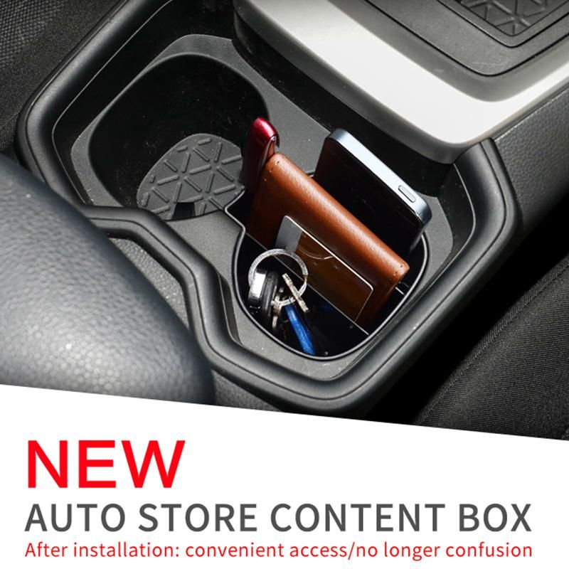 Car Cup Holder Storage Box for Toyota RAV4 2019 2020 XA50 RAV 4 50 Accessories Cup Mat Card Phone Storage Box
