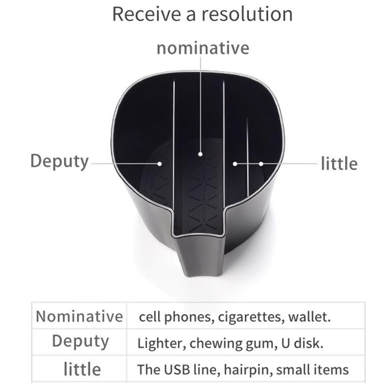 Car Cup Holder Storage Box for Toyota RAV4 2019 2020 XA50 RAV 4 50 Accessories Cup Mat Card Phone Storage Box