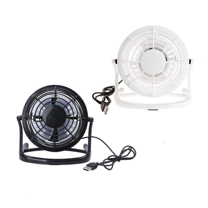 Mini Portable Super Mute Plastic USB Fan Desk Cooling Laptop Notebook PC Cooler Black