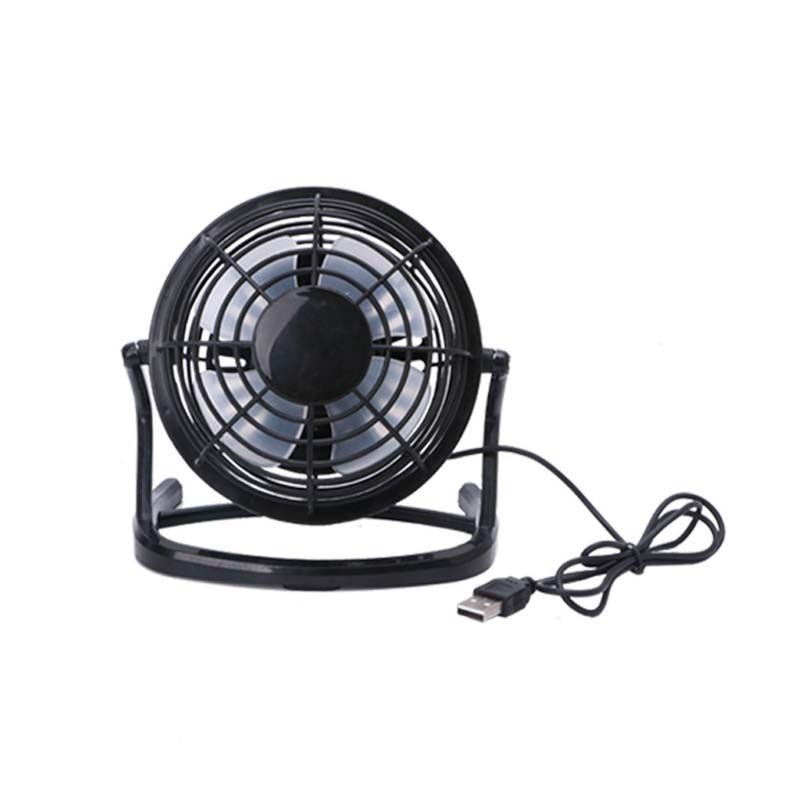 Mini Portable Super Mute Plastic USB Fan Desk Cooling Laptop Notebook PC Cooler Black