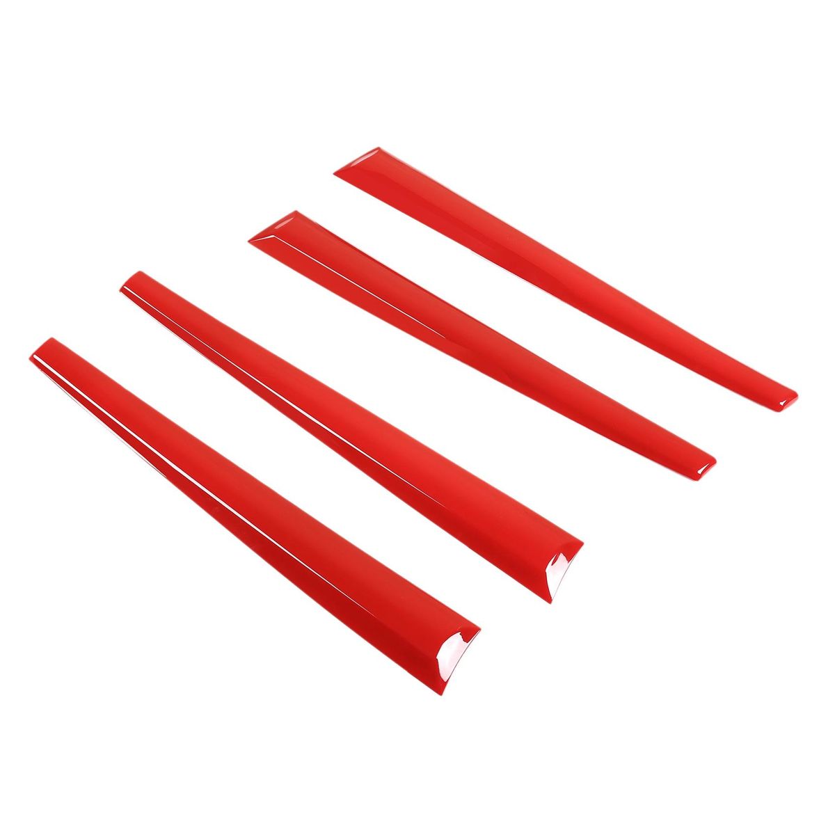 For Toyota Hilux 2015-2021 Car Inner Door Panel Cover Trim Car Styling Red