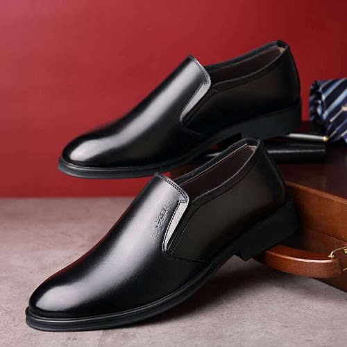 Men's Leather Formal Shoes - Black