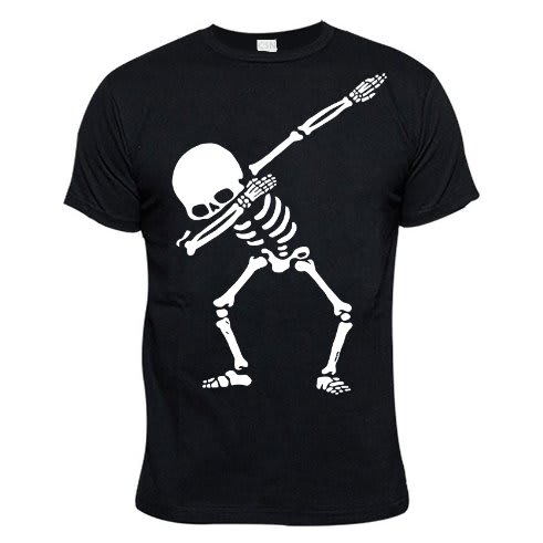 Dab It Print T-Shirt - Black