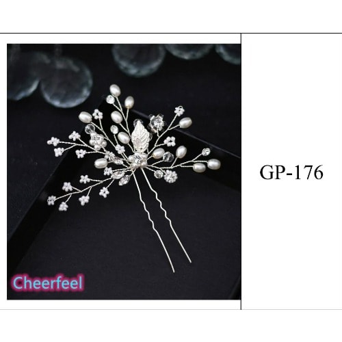 Fancy Wedding Crystal Hairpin - Gp176
