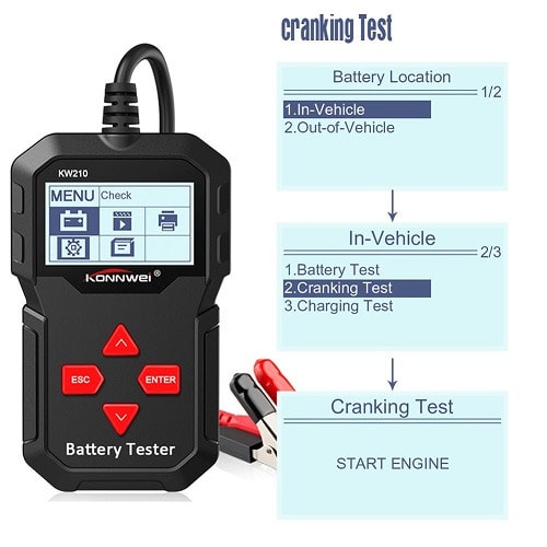 Car Battery Digital Tester & Analyzer