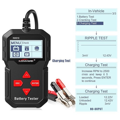 Car Battery Digital Tester & Analyzer