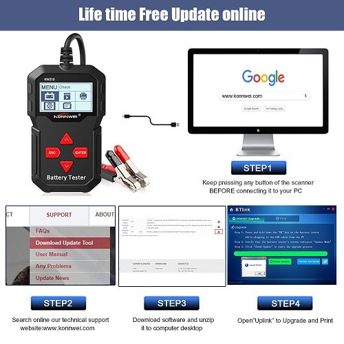 Car Battery Digital Tester & Analyzer