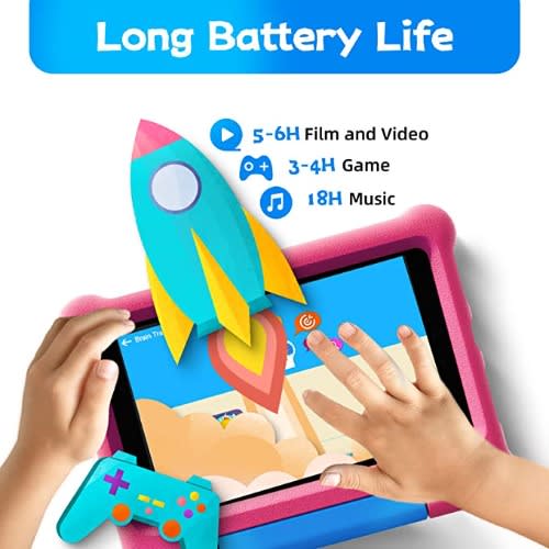Klap E1 Kids Tablet - 8" - 32GB ROM - 2GB RAM - WiFi - Android 11 - 5100mAh Battery - Pink