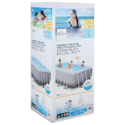 Prism Frame Rectangular Above Ground Pool - 4mx2mx122cm