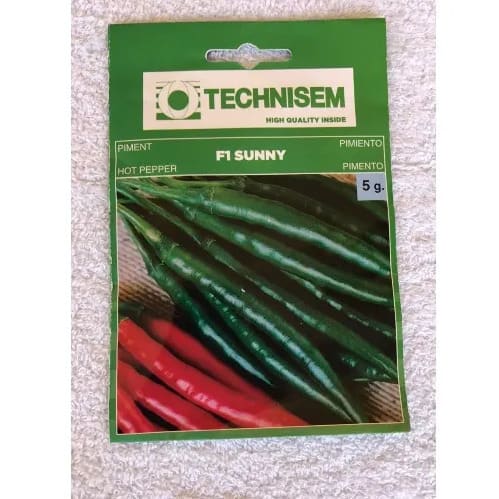 Hybrid Chilli Pepper Seed - Sunny F1 Pepper Seeds - 5g