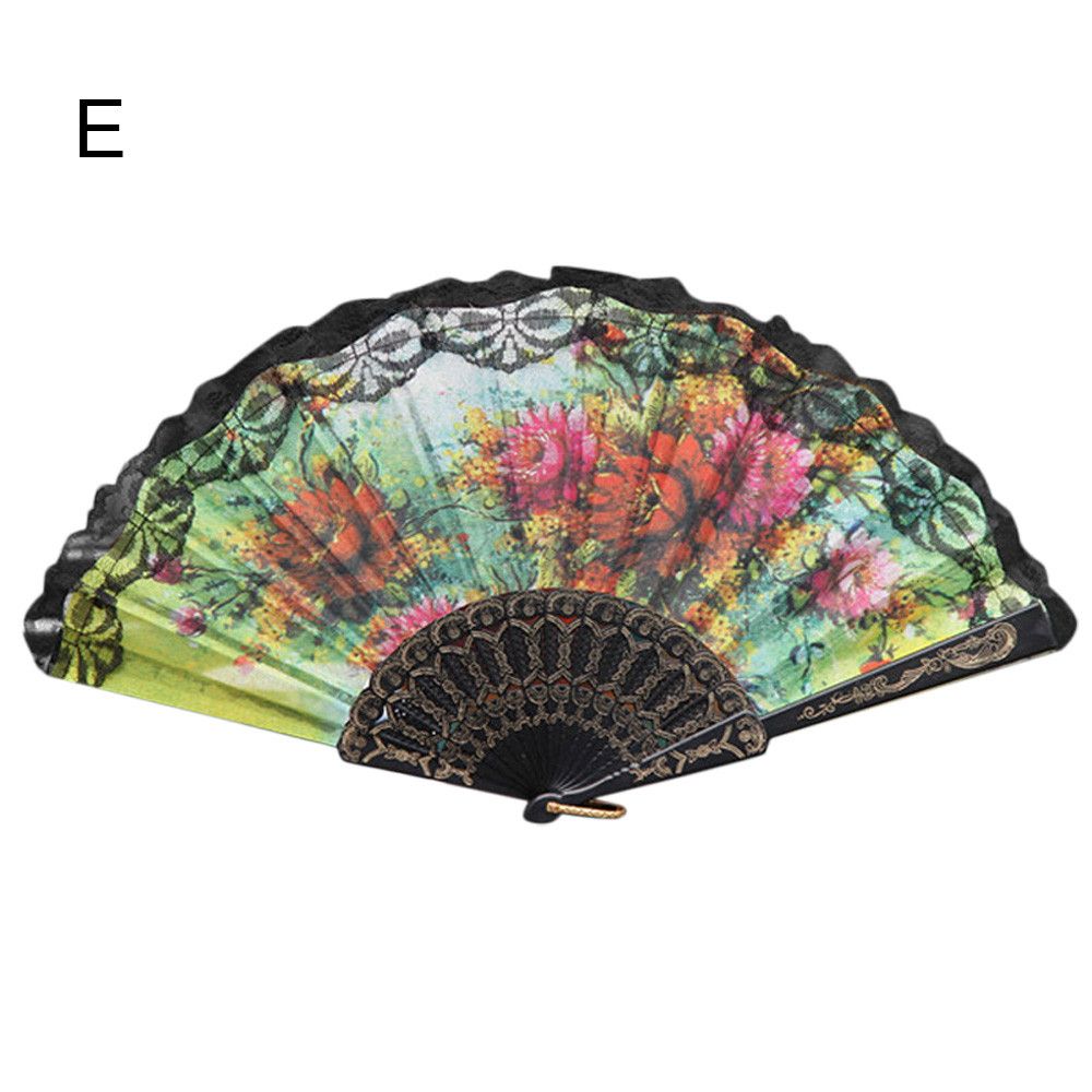 Held Wedding Dance Style Folding Decor Chinese #NE918 Fan Party 2020 Hand Lace New