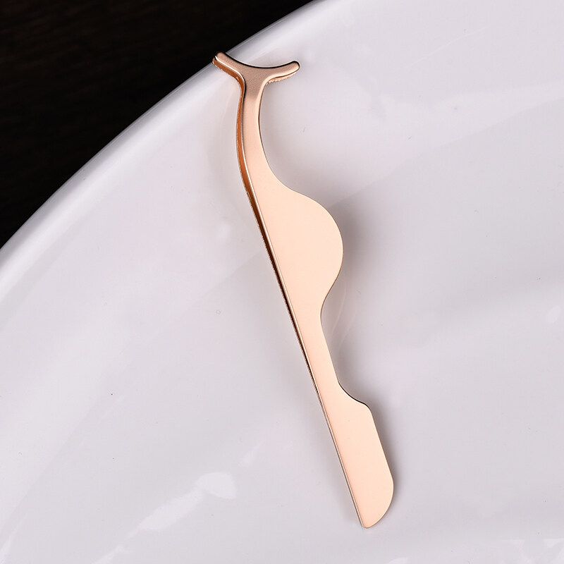 By Nanda Stainless Steel False Eyelashes Curler Extension Lash Mascara Applicator Remover Tweezers Clip Makeup Cosmetic Tool