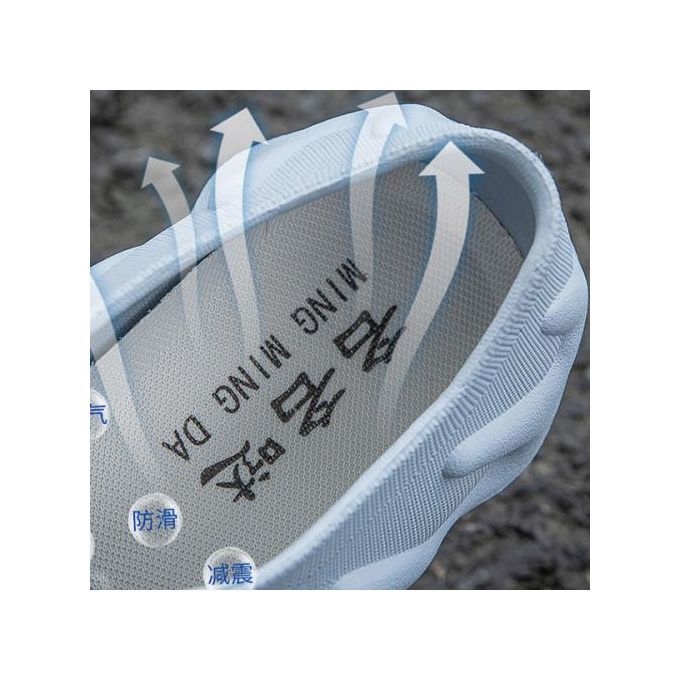 Rain Shoes Women's Short Rubber Shoes Fashion Wear Non-slip Waterproof Blue