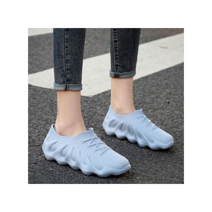 Rain Shoes Women's Short Rubber Shoes Fashion Wear Non-slip Waterproof Blue