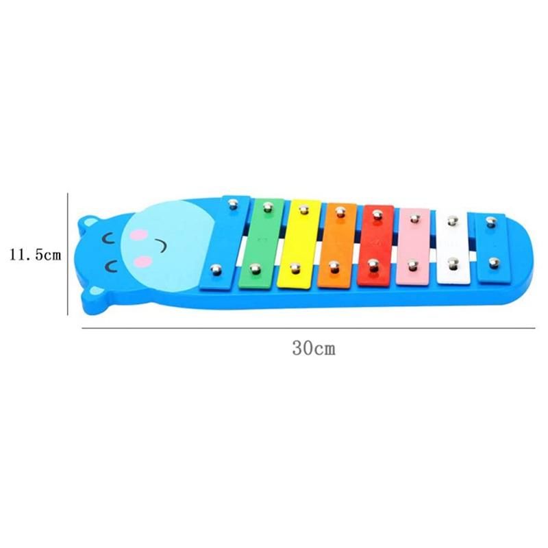 Kids Musical Instruments Hand Knock Xylophone Octave Wood