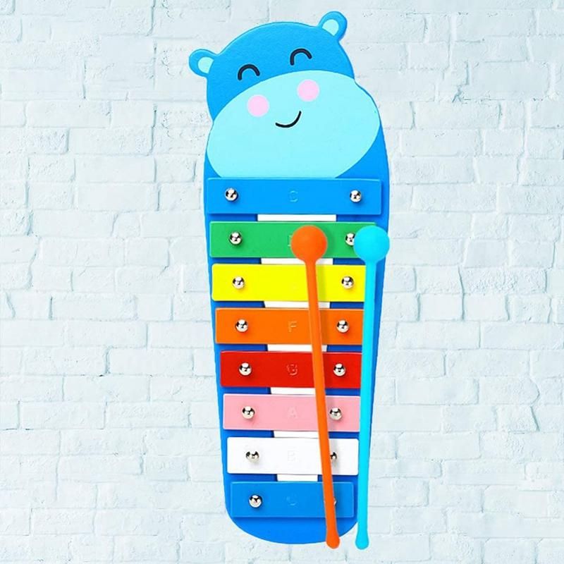Kids Musical Instruments Hand Knock Xylophone Octave Wood