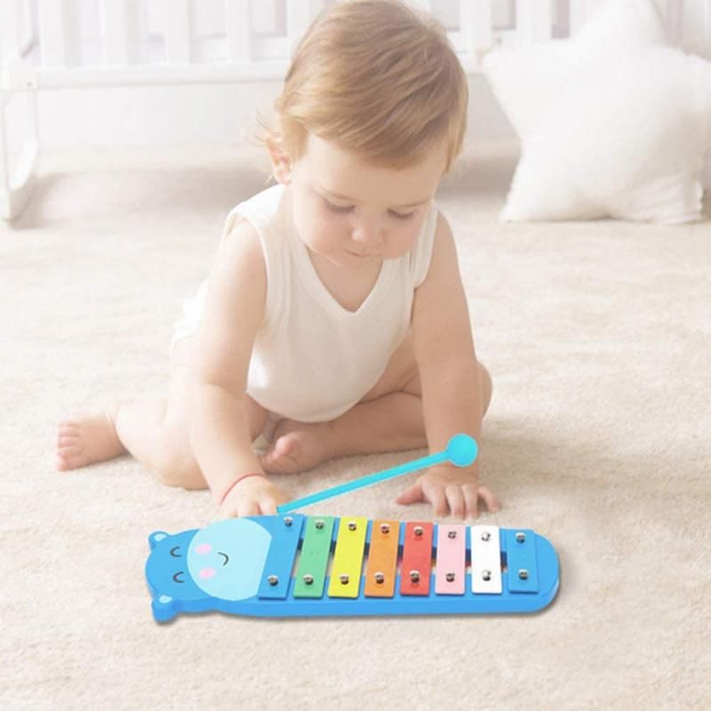 Kids Musical Instruments Hand Knock Xylophone Octave Wood