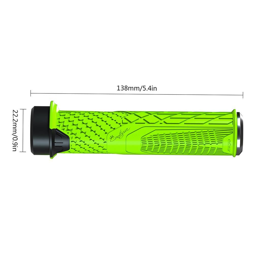 Shockproof Bike Handlebar Grips 22.2mm Bicycle Grips Non-Slip Soft Handlebar Cover End for Mountain Bikes