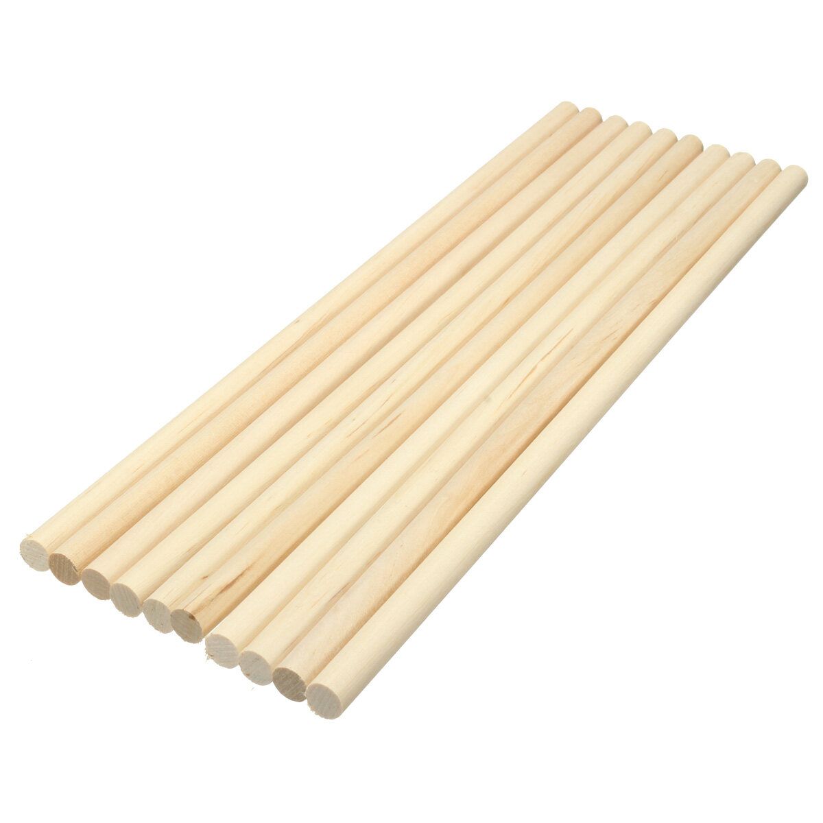 10pcs Round Wooden Lollipop Lolly Sticks Cake Dowels DIY Food Hand Crafts Tool 8mm 8mm