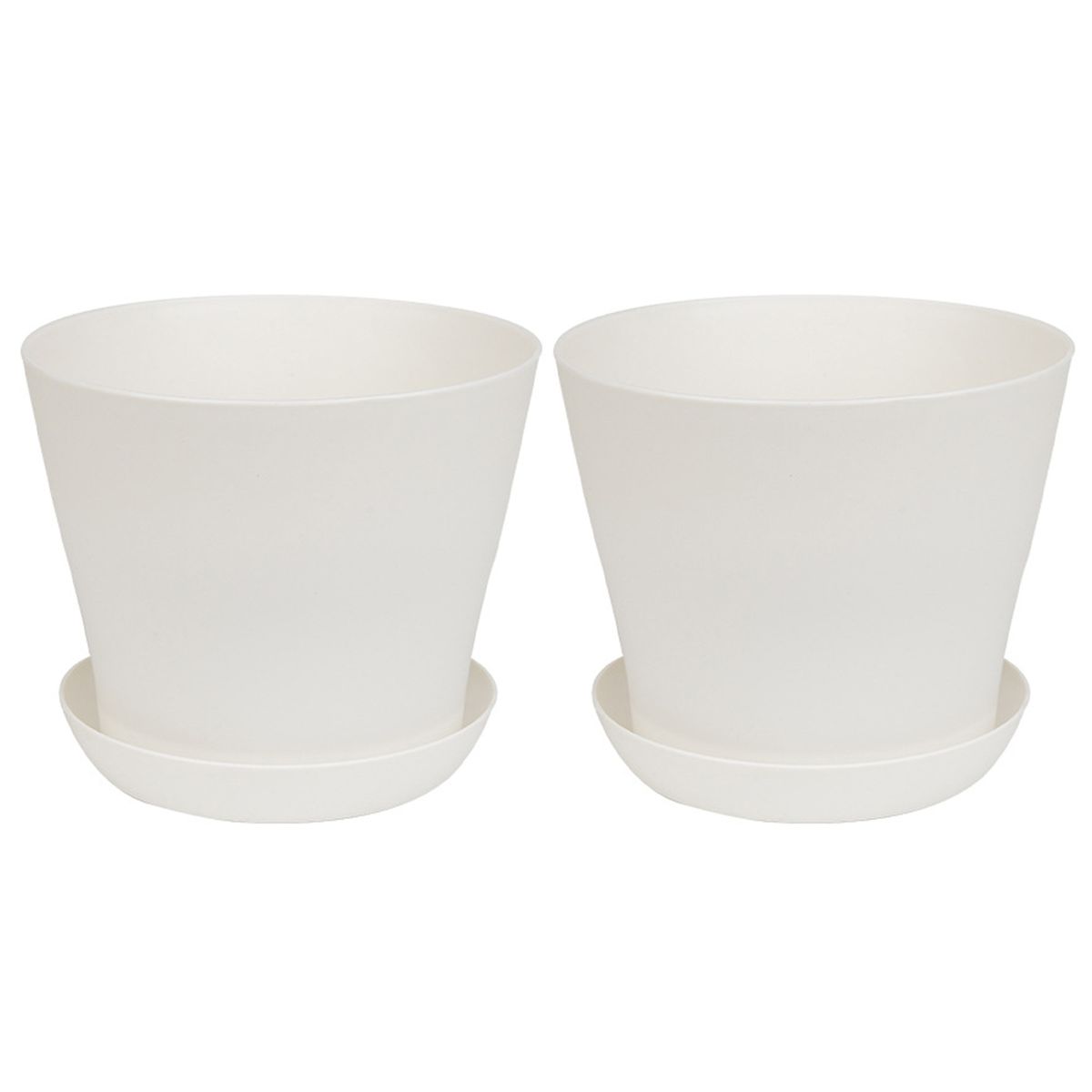 2Pcs Nursery Planter   Strong Flexibility White